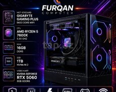 Gaming PC | Ryzen 5 7600X 5.30 GHZ | RTX 5060 8GB | SSD 1TB NVMe M.2 | RAM 16GB DDR5