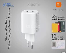 Xiaomi 45W Nano Turbo Charging Power adapteri