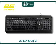 2E-KS120UB-2E Keyboard KS120 White backlight USB Black