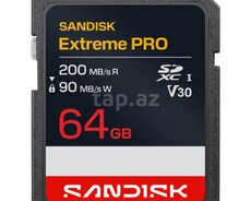 Yaddaş kartı Sandisk Extreme Pro 64GB 200mb