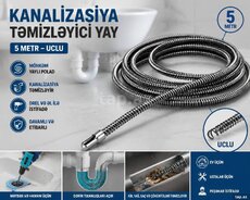 Kanalizasiya trosu drelə keçən 5 m