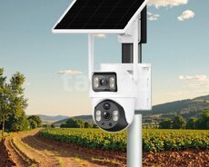 4G Sim kartlı Solar 360 FHD kamera 12MP 4K+64GB