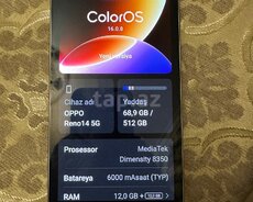 OPPO Reno 14 Brilliant White 512GB 12GB
