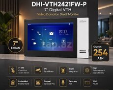Dahua 7 Daxili Video Domofon  Sensor Ekran