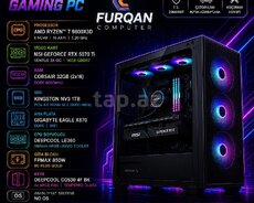 Render ve Gaming PC | Ryzen 7 9800X3D 5.20 GHZ | RTX 5070 Ti 16GB | SSD 1TB NVMe M.2 | RAM 32GB DDR5