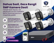 Dahua 5MP dəsti (İkitərəfli səsli və gecə rəngli)