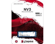 SSD yığıcı Kingston 500G NV3 M.2 2280 NVMe SSD (SNV3S 500G)