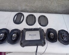 Dinamiklər Pioneer vəsəsgücləndirici