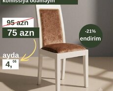 Məxmər parçalı oturacaq