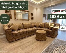 Ailə künc divanı