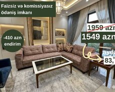 Divan və jurnal masası dəsti