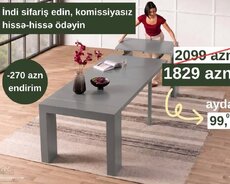 Çoxfunksiyalı qatlanan masa