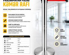 Paslanmayan polad kəmər rafi