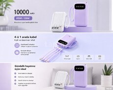 Smart led ekranlı 10000 mAh powerbank