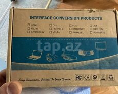 HDMI To VGA + Audio Adapter  Səs Dəstəkli HDMI-dan VGA-ya çevirici