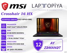 MSI Crosshair 16 HX D2XWFKG-088XAZ 9S7-15P421-088
