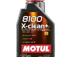 Motul 8100 X-Clean+ 5W30 1Lt mühərrik yağı