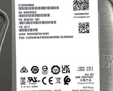 Seagate ST2000VM006 2TB SATA VİDEO HDD