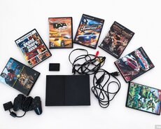 PlayStation 2 Slim +11 oyun diski