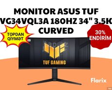Monitor ASUS TUF GAMING VG34VQL3A 180Hz 34 3.5K CURVED