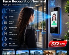 Hikvision Üz Tanıma Terminalı  Access Control, Kart, PIN, QR, PoE