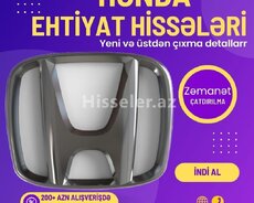 Honda Ehtiyat Hisselerinin satisi movcuddur