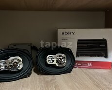 Dinamiklər Pioneer, səsgücləndirici Sony, salon güzgüsü