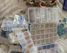 Bijuteriya hazırlamaq üçün böyük material dəsti