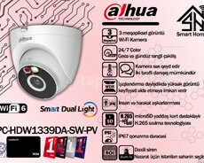 Dahua 3MP Wi-Fi kamerası DH-IPC-HDW1339DA-SW-PV