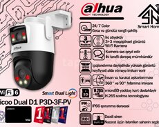 Dahua 3MP Wi-Fi kamerası Picoo Dual D1 DH-P3D-3F-PV