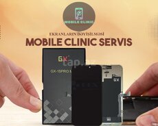 Apple iPhone ekranlarının dəyişilməsi