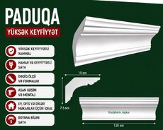 PAdUQA – yüksək keyfiyyətli tavan plintusu Xüsusiyyətlər: - Yüksək