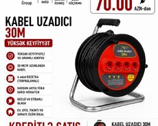 Kabel Uzadıcısı – 30 m Xüsusiyyətlər: - Yüksək keyfiyyətli və davamlı