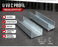 U və C Profil – yüksək keyfiyyətli metal profillər Xüsusiyyətlər