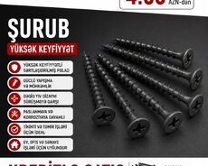 Şurub – yüksək keyfiyyətli, sərtləşdirilmiş poladdan Xüsusiyyətlər