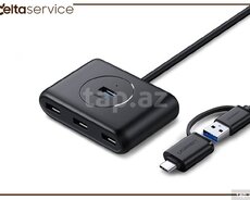 UGREEN CR113 4-in-1 USB 3.0 to USB-C Data Hub 40850