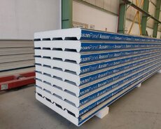 70 mm Pur sendviç panel – istilik izolyasiyalı divar paneli