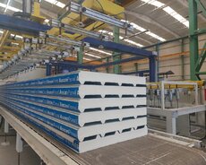 70 mm daş yunu sendviç panel – yanğına davamlı