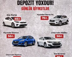 Avtomobillərin icarəsi