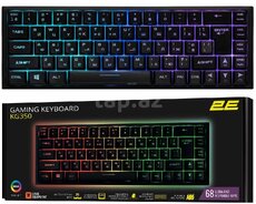 2E Gaming Membrane Keyboard KG350 RGB 68 Key Black (2E-KG350UBK)