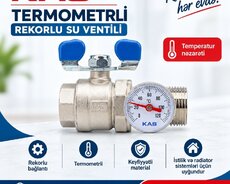 Termometrli rekorlu su ventili  KAS