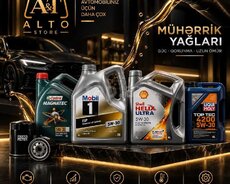 Mühərrik Yağları 5W-30 | Castrol | Mobil 1 | Shell | Liqui Moly