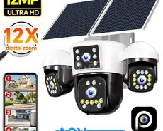 4 kamera 2 günə paneli 4G sim kartli 16mp 4k
