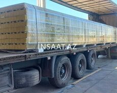 100 mm daş yunu sendviç panel – yanğına dözümlü