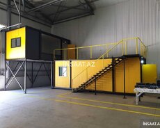 Konteyner anbar, sanitar, yataqxana, ofis