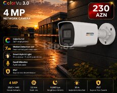 Hikvision 4MP ColorVu Kamera 24 7 Rəngli Görüntü, ColorVu 3.0