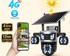 4G Sim kartlı Günəş Kamerasi 12MP 4K