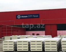 Pur sendviç panel 70 mm  istilik izolyasiyalı