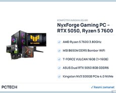 NyxForge Gaming PC  RTX 5050, Ryzen 5 7600