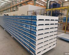 Daş yunu sendviç panel 70 mm  yanğına davamlı